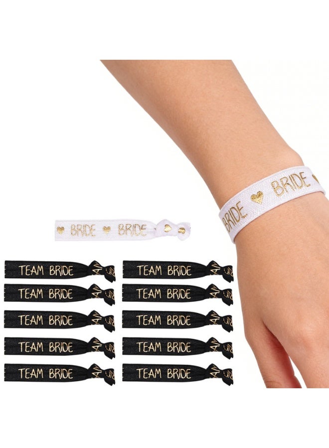 11pcs Bachelorette Party Wristbands Team Bride Bracelet Bride To Be Decoration - Image 1